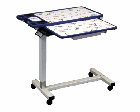 A pediatric overbed table.