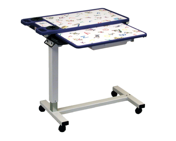 A pediatric overbed table.