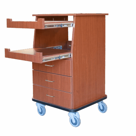 Wooden Fetal Monitor Cart - Image 3