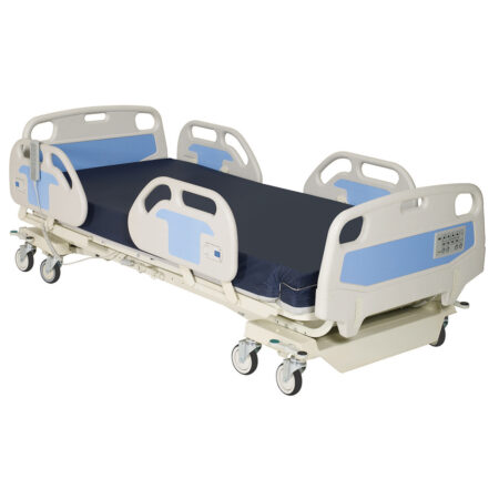 An acute care hospital bed.