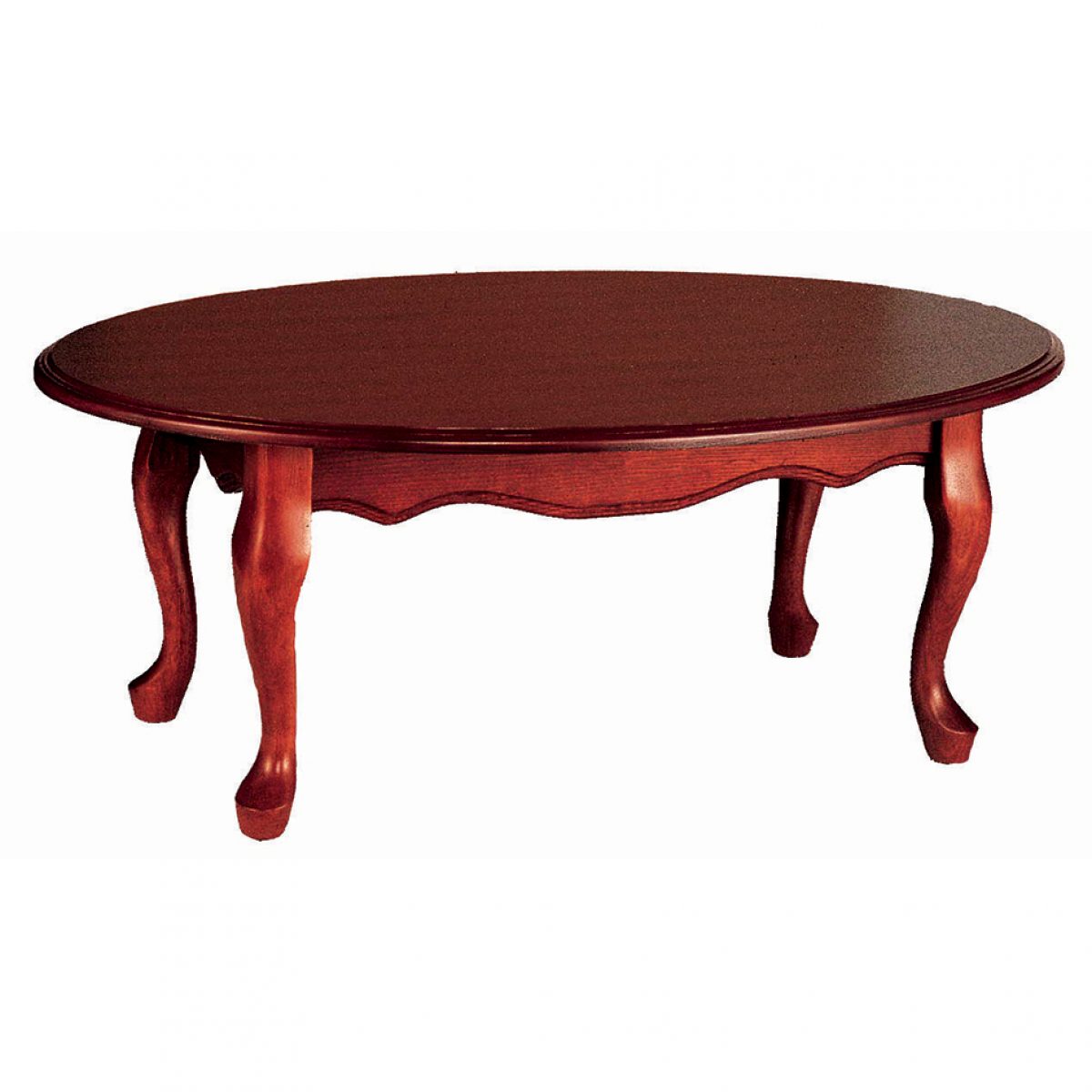 red oval coffee table