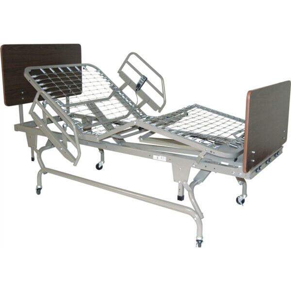 An electric acute care hospital bed.