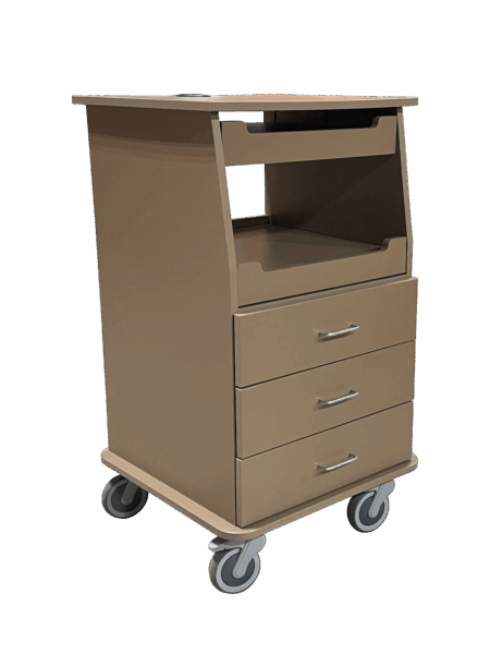 HDPE Fetal Monitor Cart - Image 3