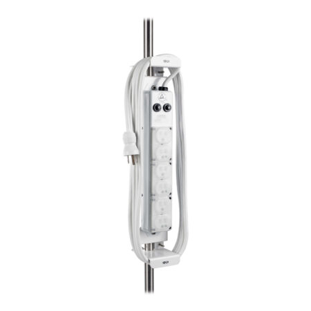 Antimicrobial Mounting Clamp for Medical-Grade Power Strips