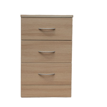 iSeries 3-Drawer Bedside Cabinet OVERSTOCK